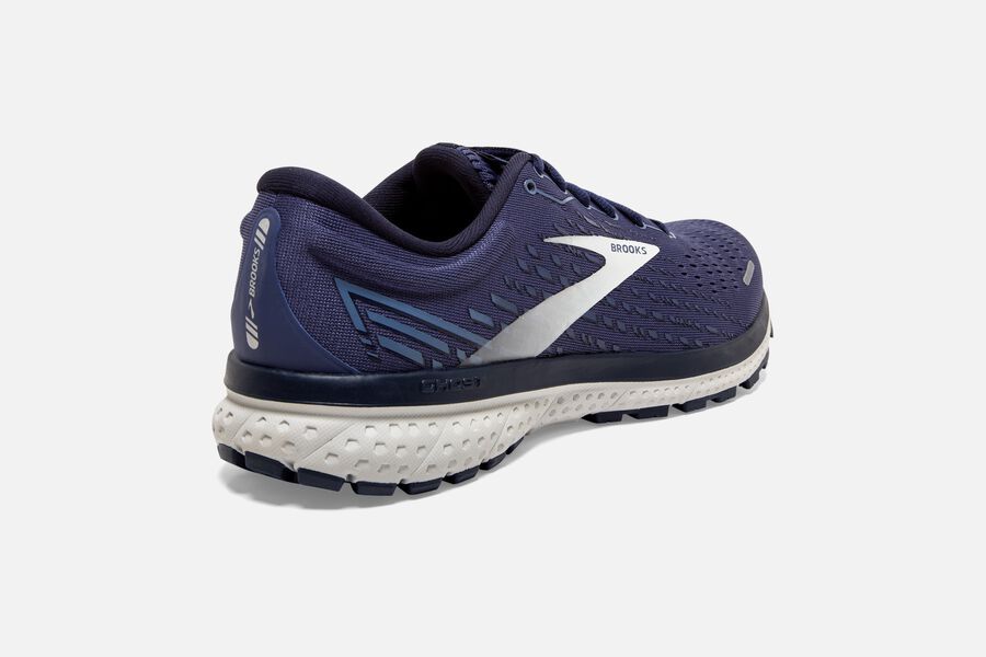 Brooks Running Shoes - Ghost 13 Road Mens - Navy/Silver - RVW-576291